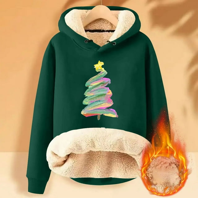 Birdeem Sweat à Capuche d'Hiver Chaud pour Femmes avec Poche Manches Longues