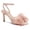 pink, variant on Women Open-Toe Wedding Shoes: Backless High-Heel Sandals with Bows—Delicate Mesh Summer Bridal Footwear
