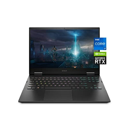 HP OMEN 15 Gaming Laptop, NVIDIA GeForce RTX 3060, 11th Generation Intel Core i7-11800H, 8 GB RAM, 512 GB SSD, 15.6" 144 Hz Full HD Display, Windows 10 Home, RGB Backlit Keyboard (15-ek1010nr, 2021)
