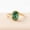 Rose Plated, variant on Oval Cut Solitaire Natural Moss Agate Ring, Half Bezel Moss Agate Engagement Ring, Birthday Gift For Her, Nature Inspired Ring, Stackable Band Ring, Minimalist Bypass Ring