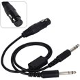 thumbnail image 5 of Cable, Aviation Headphone Cable Adapter Cable for Airbus XLR to GA Dual Plug 5 Pin Black, 5 of 5