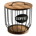 thumbnail image 4 of jifeng Coffee Pod Holder Accessories Storage Basket for Kitchen Counter Office Home Black, 4 of 8
