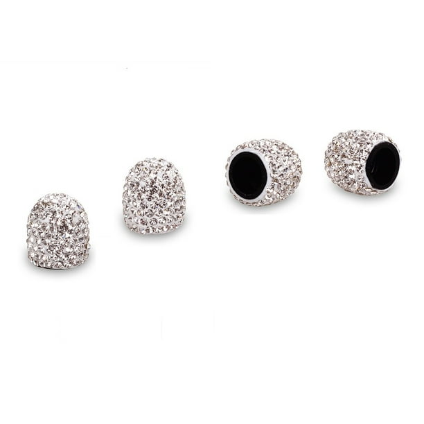 Mini Factory Car Tire Valve Stem Caps Bling Deluxe Auto Crystal Diamond Accessories Car Tire Wheel Decoration Silver Walmart Com Walmart Com