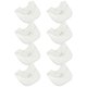 thumbnail image 3 of 8 baberos de algodón de doble capa con broches para bebés, ideal para la dentición y la alimentación., 3 of 6