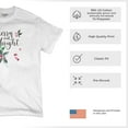 thumbnail image 4 of Tee Hunt Merry and Bright Cute Christmas T-Shirt Jolly Santa Xmas Men's Tee, Ash Gray, 3X-Large, 4 of 5