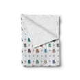 thumbnail image 2 of Owl Soft Flannel Fleece Blanket, Owl Motif with Spiral Circles and Big Eyes Night Animal Nursery Baby Playroom Concept, Cozy Plush for Indoor and Outdoor Use, 70" x 90", Multicolor, by Ambesonne, 2 of 6