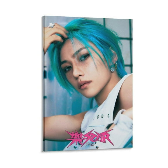 Kpop Artist Poster Stray Kids Felix Rock  Star Ver. 1st Teaser Poster Decorative Painting Canvas Wall Art Living Room Posters Bedroom Painting