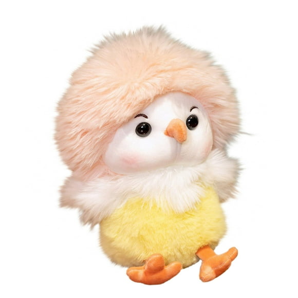 Pyaiiner Easter Chicken Toy with Explosive Hair Style Plush Stuffed Chicken Doll Accompany Children Super Cute Soft and Fluffy 11 Inch