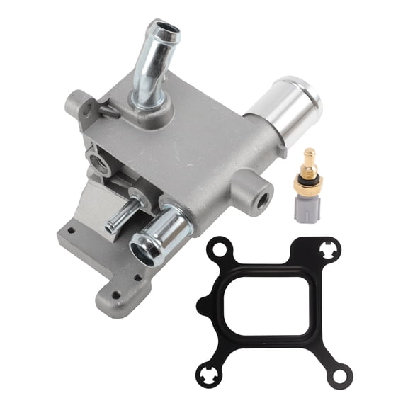 Unique Bargains Metal Engine Coolant Thermostat Housing Assembly for Mazda 3 2.0L 2006-2013 for Mazda 3 2.3L 2006-2009 Replace No.LF011517Z 1 Pc