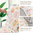 thumbnail image 5 of Yayeee 4 Pack Dining Chair Covers Stretch Parson Chairs Slipcovers Seat Protector, Pink Easter Eggs, 5 of 6