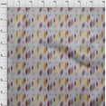 thumbnail image 3 of oneOone Georgette Viscose Moutarde Foncée Tissu Diamant Géométrique Robe Matériel Tissu Imprimé Tissu par la Cour 42 Pouces de Large, 3 of 4