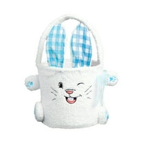 Easter Bunny Bucket Bags for Girls with Rabbit Ears: for Easter Egg Hunts, Spacious, Durable, and Ideal Gift