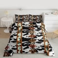 thumbnail image 2 of jejeloiu Southwestern Aztec Geometric Queen Comforter Set,Rustic Western Boho Bedding Comforter Set For Kids Reversible 3 Pieces, 2 of 8