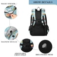 thumbnail image 4 of FORMRS Unisex School Backpack 17" Student Travel Bag with Laptop Compartment, Cartoon Train Pattern, 4 of 7