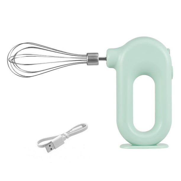 Batidor de crema de huevo eléctrico, batidor de crema de cocina automático ajustable de mano, batidora de mantequilla, agitador, herramientas Herramientas y accesorios para hornear verde 1 varilla Inteprter HA007445-03B