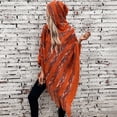 thumbnail image 4 of Shawl Wraps For Women Winter Women's Hooded Poncho Long Fringe Capes Boho Knit Shawl Mexican Hoodie Soft Asymmetrical Warm Pullover Scarf, 4 of 6