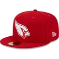 thumbnail image 3 of Men's New Era Scarlet Arizona Cardinals 2006 Inaugural Season Main Patch 59FIFTY Fitted Hat, 3 of 6