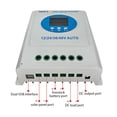 thumbnail image 4 of 100A MPPT Solar Charge Controller 12V 24V 36V 48V Automatic Adaptation Charge Controller with Blacklight LCD Display Intelligent Regulator for Lead-Acid Lithium Battery Dual USB Ports, 4 of 8