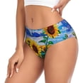 thumbnail image 2 of Fotbe Landscape With Sunflowers Calzones Estampados para Mujer – Ropa Interior de Algodón, Cómoda, Suave y Elástica-3X-Large, 2 of 6