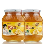 Damtuh Korean Honey Citron Tea, Citron Tea with Honey, Yuzu Marmalade, Yuzu Sauce for Salad, Citron Spread, Honey Citron Jam, 27.16 Oz 700g x 2 Bottles
