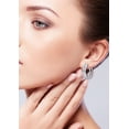 thumbnail image 5 of Femme Luxe Sia 1.00 Carat Lab Grown Diamond Huggie Hoops in 14K White Gold., 5 of 6