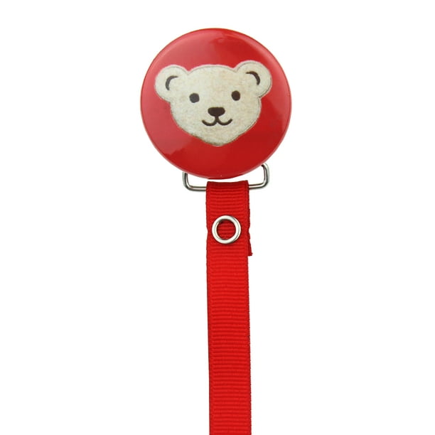 toy bear with pacifier