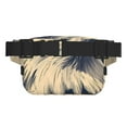 thumbnail image 3 of Saiise Sac Banane à Double Compartiment Motif Aigle Chauve Américain Sac de Taille Carré Réglable Mains Libres Ceinture de Course Randonnée Sécurité Voyage Bandoulière en Sergé, 3 of 9