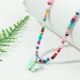 thumbnail image 3 of Gargantilla ajustable Sonducket con cuentas colgante insecto bohemio joyería moda, 3 of 6