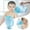 Light blue, variant on Baby Bath Rinse Cup with Handle Washing Jug for