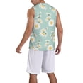 thumbnail image 2 of Honeii Floral Daisy print basktball shirt for men and women, Unisex basketball jersey for Theme party-XX-Large, 2 of 6