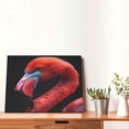 thumbnail image 4 of Balery Closeup Red Flamingo Portrait Pattern Canvas Decorative Picture – 30x40in Premium Wall Art, Modern Canvas Print for Home Decor（Horizontal）, 4 of 6