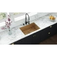 thumbnail image 2 of Ruvati 27-inch Undermount Satin Brass Matte Gold Stainless Steel Kitchen Sink 16 Gauge Single Bowl - RVH6127GG, 2 of 9