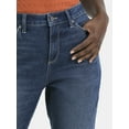 thumbnail image 4 of Time and Tru Women's High Rise Mom Jeans, 27" Inseam, Sizes 0-20, 4 of 5