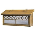 thumbnail image 1 of Americas Finest Lighting AF-3072-WB-WW Window 1 Horizontal Mailbox, Wispy White - Warm Brass, 1 of 1