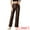 Brown, variant on DARING DIVA Women's Faux Leather High Waist Straight Leg PU Punk Trousers XS Brown