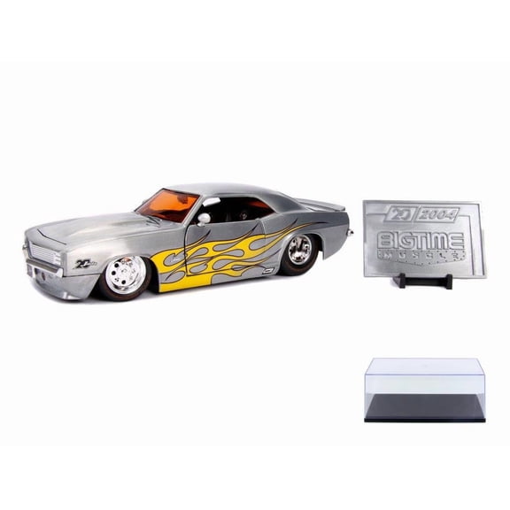 Diecast Car w/Display Case - 1969 Chevy Camaro Hardtop with Mosaic Tile, 20th Anniversary - Jada 31073 - 1/24 scale Diecast Car