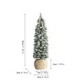 thumbnail image 3 of EclipseJewels Piece of Mini Artificial Christmas Trees 6-12 Inches with Snow Flocking, Small Tabletop Xmas Trees for Home Desk Craft Decor and Winter Village,D, 3 of 6