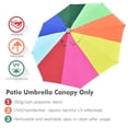 thumbnail image 3 of Yescom 9' Universal Replacement Umbrella Canopy Top Rainbow Outdoor Patio Beach Cover, 3 of 9