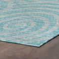 thumbnail image 5 of 7x10 Water Resistant, Large Indoor Outdoor Rugs for Patios, Front Door Entry, Entryway, Deck, Porch, Balcony | Outside Area Rug for Patio | Seafoam, Geometric | Size: 6'7'' x 9'6'', 5 of 9