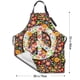 thumbnail image 4 of Abucaky Hippie Signo De La Paz Delantal Impermeable Para Adultos Flores Coloridas Babero De Chef Con Bolsillos Amplios Para Cocina Barbacoa Manualidades Dibujo, 4 of 5