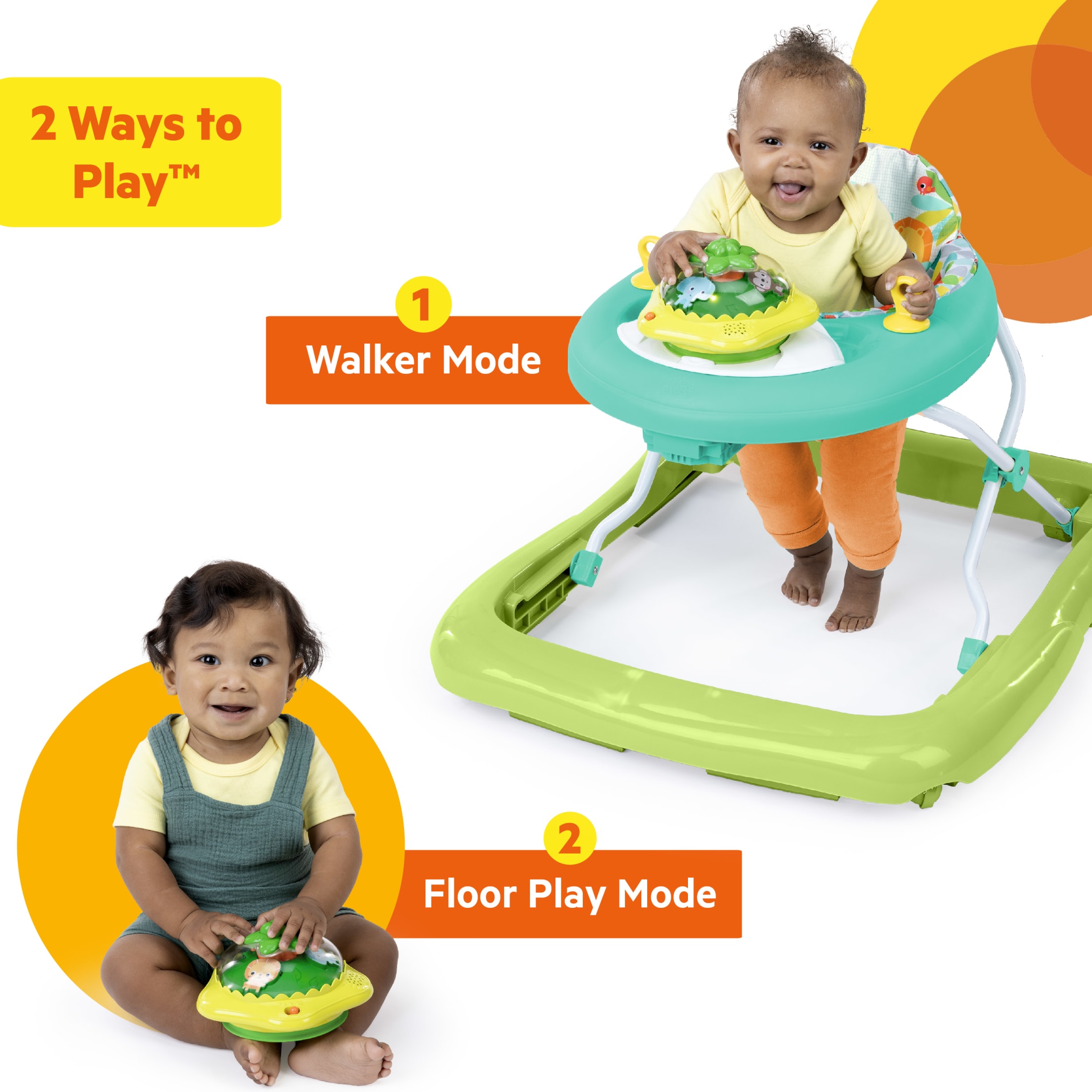 Bright Starts Wanderlights 2-in-1 Baby Walker for Infants photo 2
