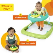 Bright Starts Wanderlights 2-in-1 Baby Walker for Infants, Blue, Green