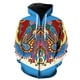 thumbnail image 1 of Sudadera con capucha y cremallera para hombre, estilo nacional retro, manga larga, estampado 3D, unisex, divertida, de gran tamaño, para adolescentes., 1 of 6