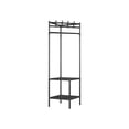 thumbnail image 1 of Tall Corner Coat Rack Organizer - Freestanding Hall Tree with Shelves (188x40x40cm), 1 of 7