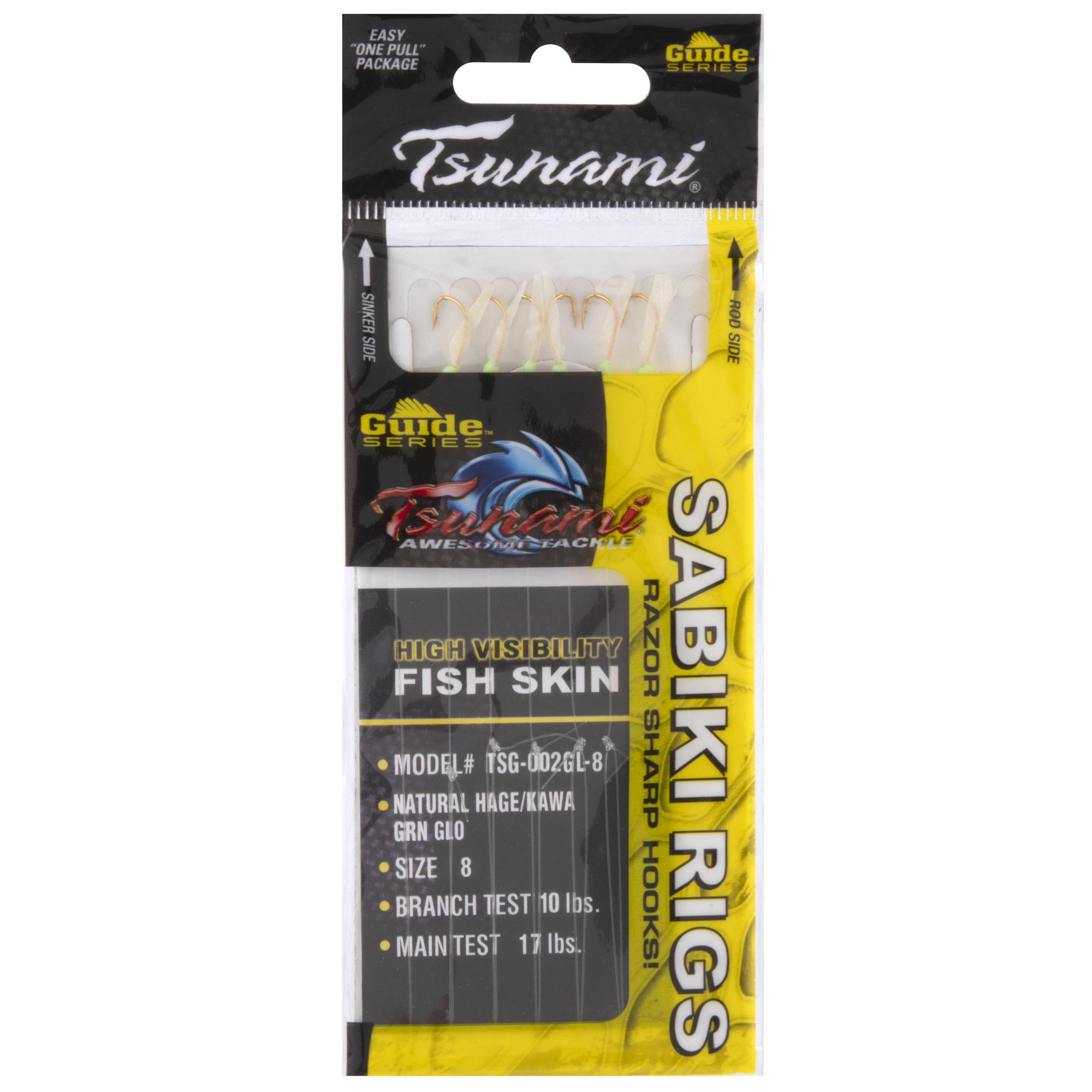 (3 pack) Tsunami Sabiki Rig Fishing Lure with Hooks