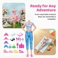 thumbnail image 5 of Senbabe 195 Pack Handmade Doll Clothes Including Princess Gowns, Slip Dresses, Fashion Skirt, Tops, Pants, Bikini Swimsuits, Shoes, Crowns, Necklaces, Glasses, Hangers, Accessories for 11.5 inch Doll, 5 of 6