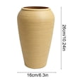 thumbnail image 3 of Solid Color Vase for Home Decor,Simple Design Tall Table Vase for Living Room Entryway Office,Khaki, 3 of 6