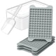 thumbnail image 1 of Molde de Cubitos de Hielo de Silicona con 117 Cubos Pequeños, Bandeja de Hielo con Tapa, Recipiente de Almacenamiento y Pala de Hielo, Fácil Desmoldeo para Congelador(Gris),Gris, 1 of 16