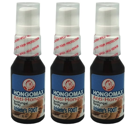 Dr Sana Hongomax High Strength Antifungal Spray. Effective Relief for Skin Fungus. Athlete's Foot, Ringworm and Jock Itch. 1 oz. Pack of 3