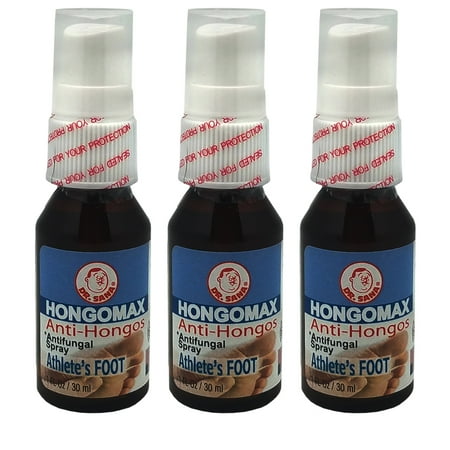 Dr Sana Hongomax High Strength Antifungal Spray. Effective Relief for Skin Fungus. Athlete's Foot, Ringworm and Jock Itch. 1 oz. Pack of 3